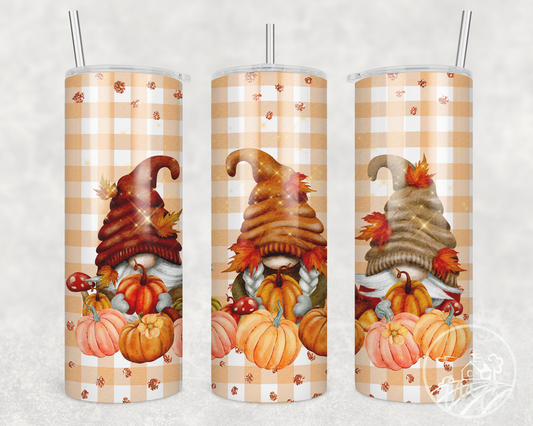 Fall Gnomes 20oz Stainless Steel Tumbler