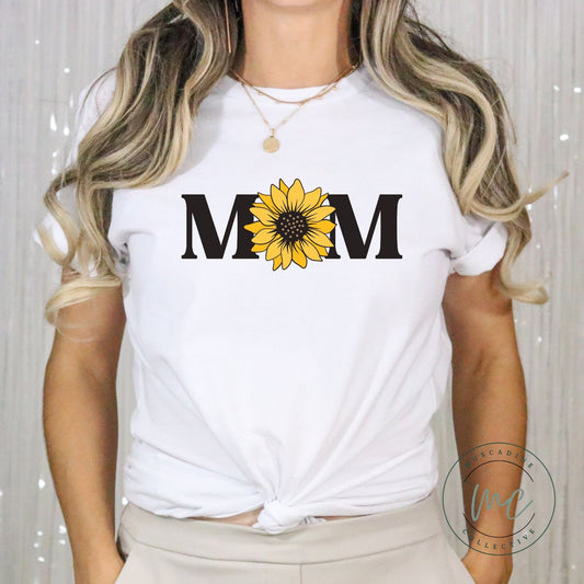 Sunflower Gift For Mom, Mothers Day Gift For Mom, Sunflower Tshirt, Floral Mom Shirt, Baby Shower Gift, Floral Shirt For Mom, New Mom Gift