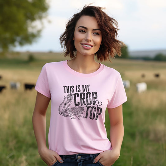 This Is My Crop Top Graphic Tee, Farmer Shirt, Gardening Shirt, Support Local Farmers, Country Tee, Farmer Shirt, Farmers Market Tee