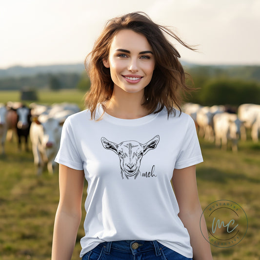 Funny Goat Shirt, Meh Goat Shirt, Homestead Shirt, Goat Lovers Gift, Goat Mom Homestead Farm Country, Goat Stuff, Goat Gifts For Women