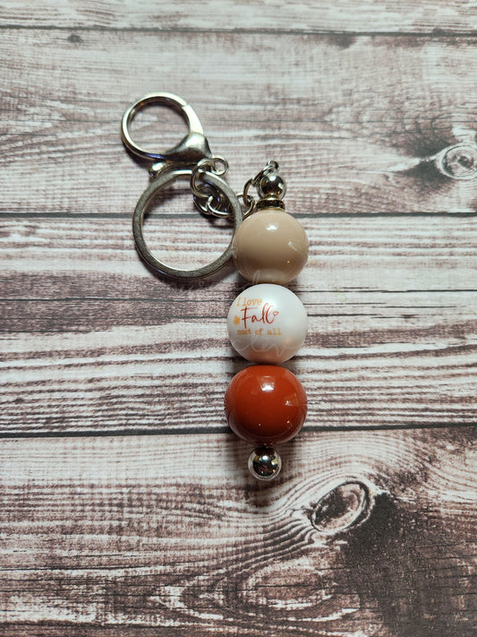 I Love Fall Most Of All Keychain #2