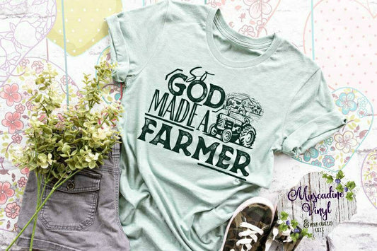 So God Made A Farmer Shirt Unisex Fine Jersey Knit
