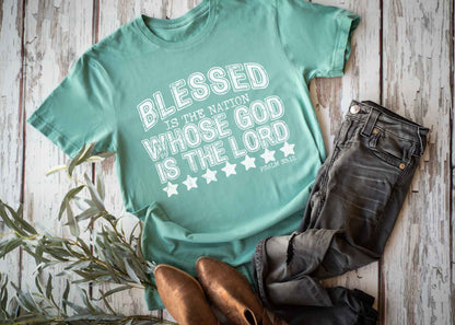 Blessed Is The Nation Whose God Is The Lord Shirt