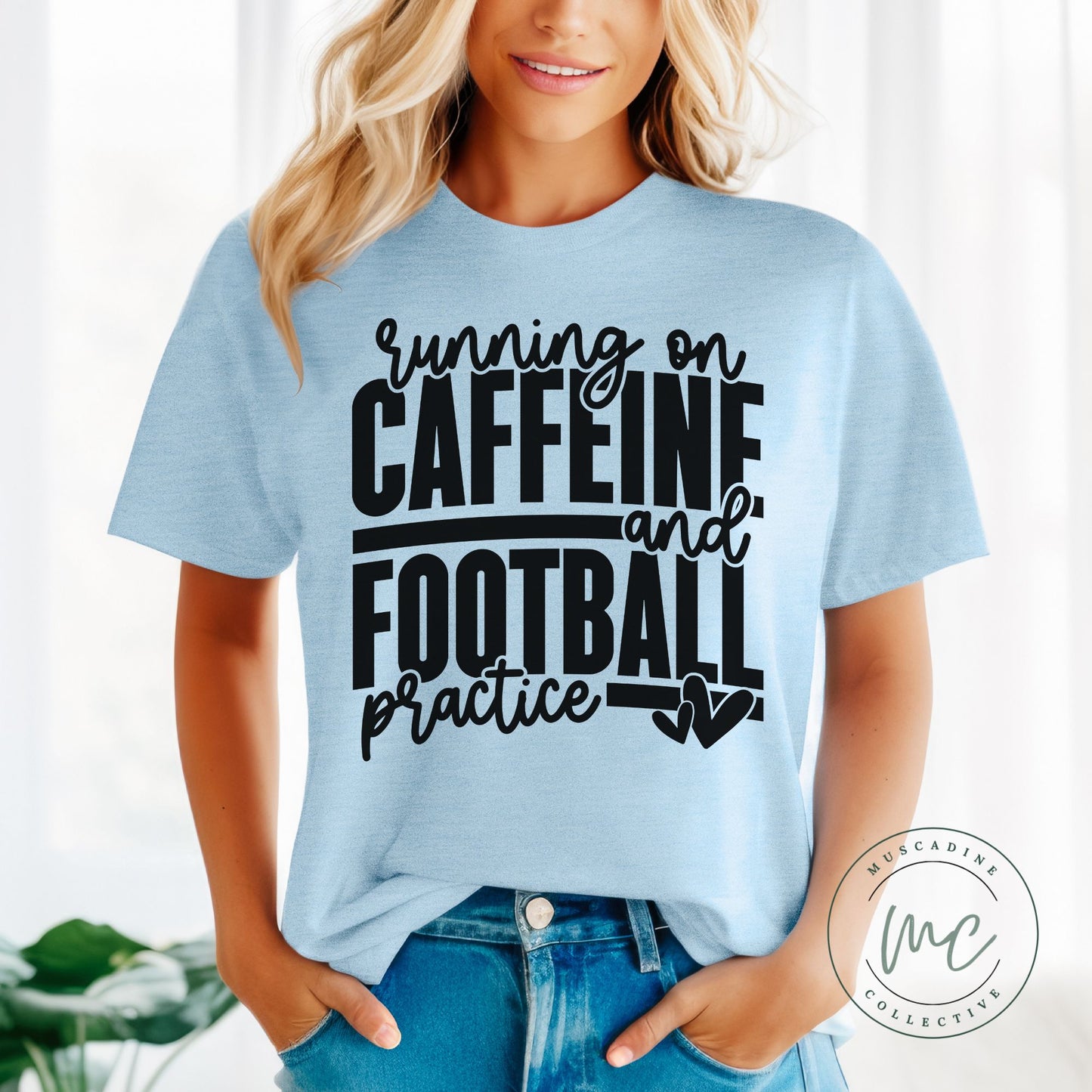 Running On Caffeine & Football Practice Shirt