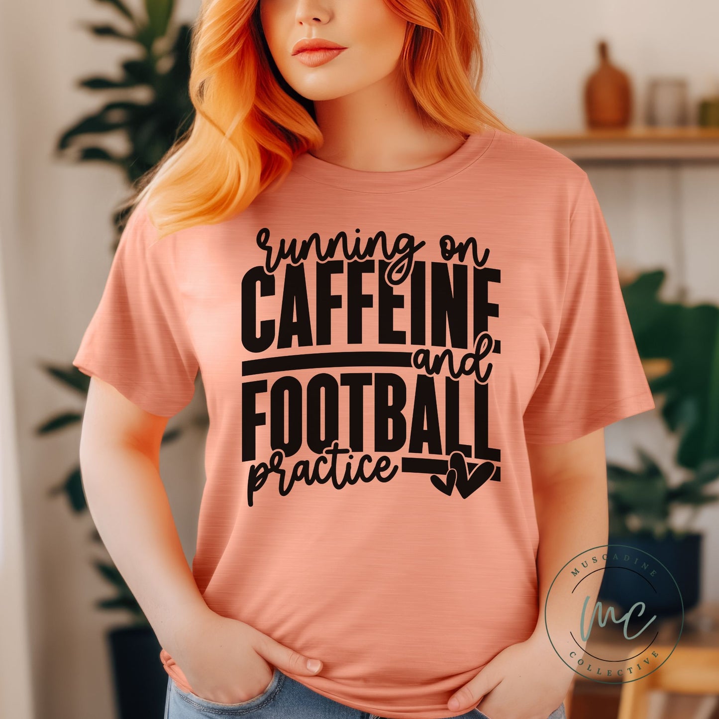 Running On Caffeine & Football Practice Shirt