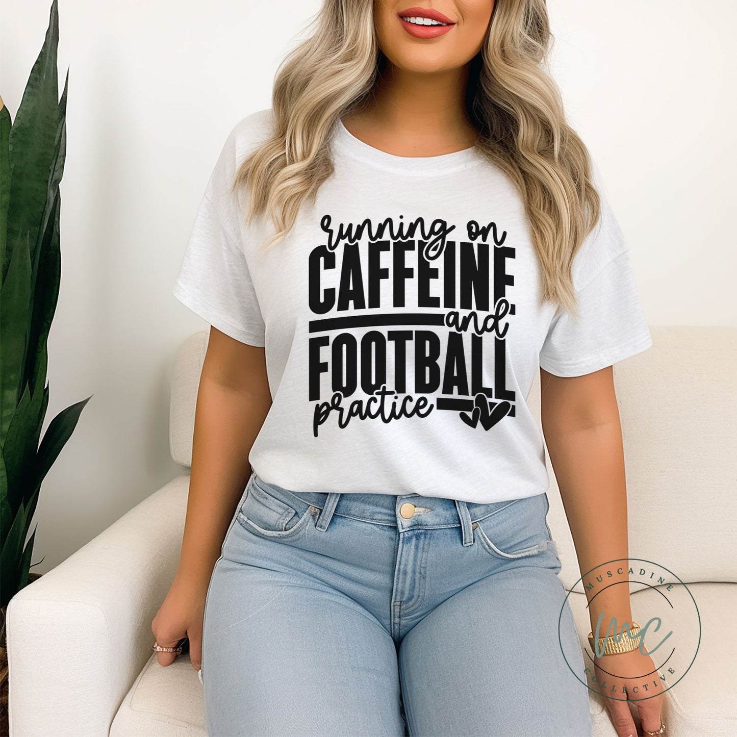 Running On Caffeine & Football Practice Shirt