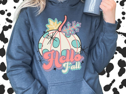 Hello Fall Pumpkin Hoodie