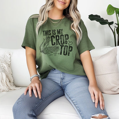 This Is My Crop Top Graphic Tee, Farmer Shirt, Gardening Shirt, Support Local Farmers, Country Tee, Farmer Shirt, Farmers Market Tee