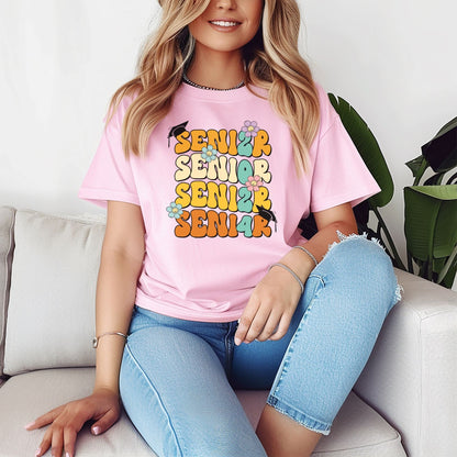 Retro Senior 2024 T-Shirt, Shirt for Graduation, Senior Class of 2024, Graduation, Senior Outfit, Unisex Tee, Senior 2024