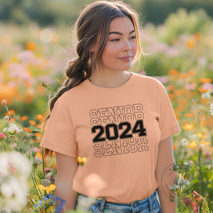 Senior 2024 Shirt, Shirt for Graduation, Senior Class of 2024, Graduation Shirt, High School Shirt, School Outfit, Graduation Gift