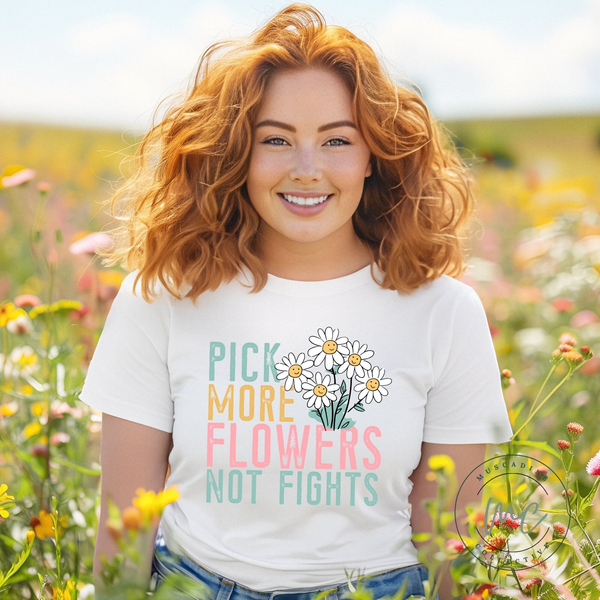 Pick Flowers Not Fights Shirt, Positive Shirt, Cute Boho Shirt, Spring Shirt For Women, Cute Be Kind Shirt, Kindness Shirt, Gift For Women