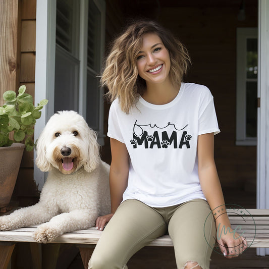 fur mama shirt, mom of dogs, mom of cats, shirt for pet parent