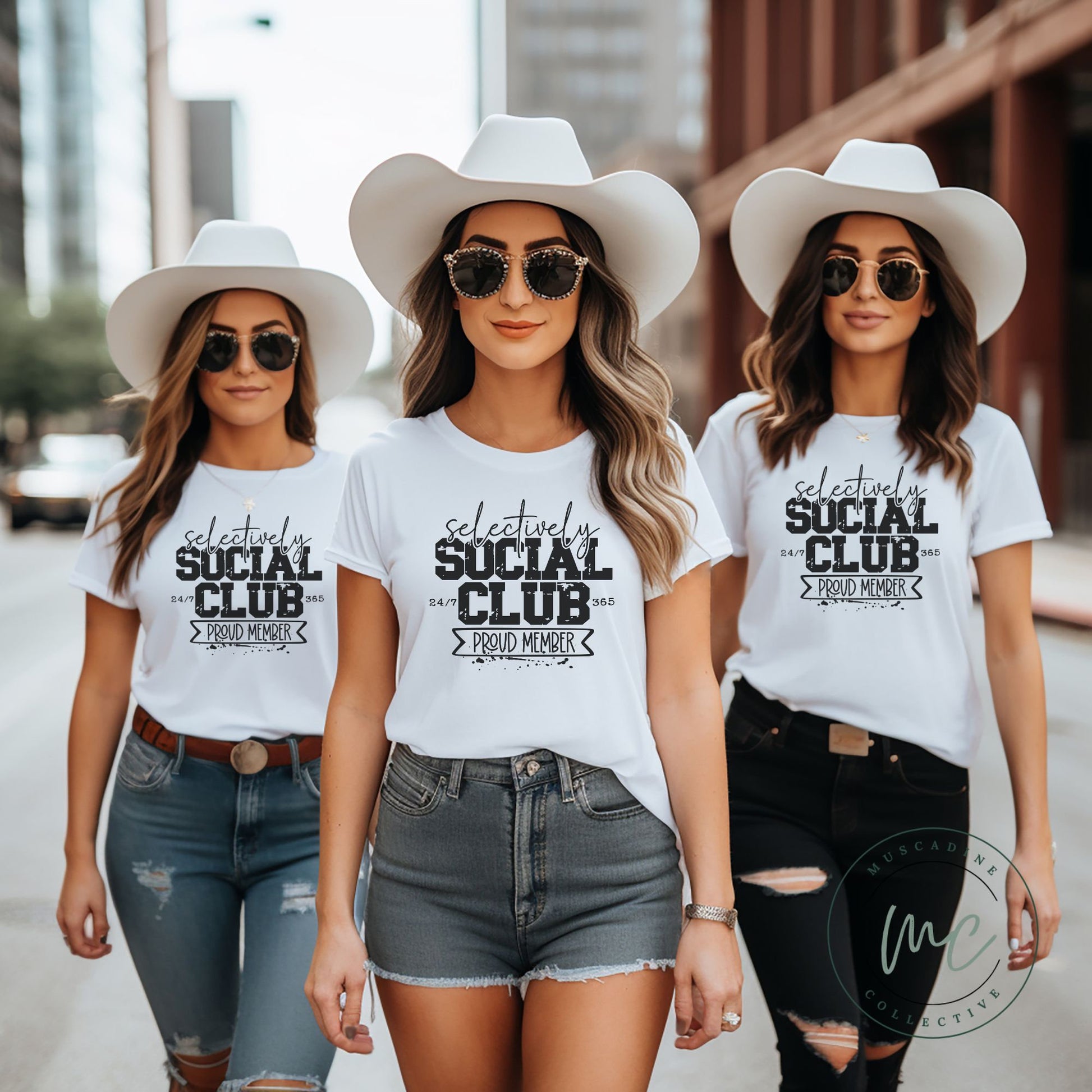 Selectively Social Club tshirt,Mothers Day Gift For Mom,Birthday Gift For Mom,Snarky, Friends Shirts Funny,Besties Shirts,Friendship Gifts