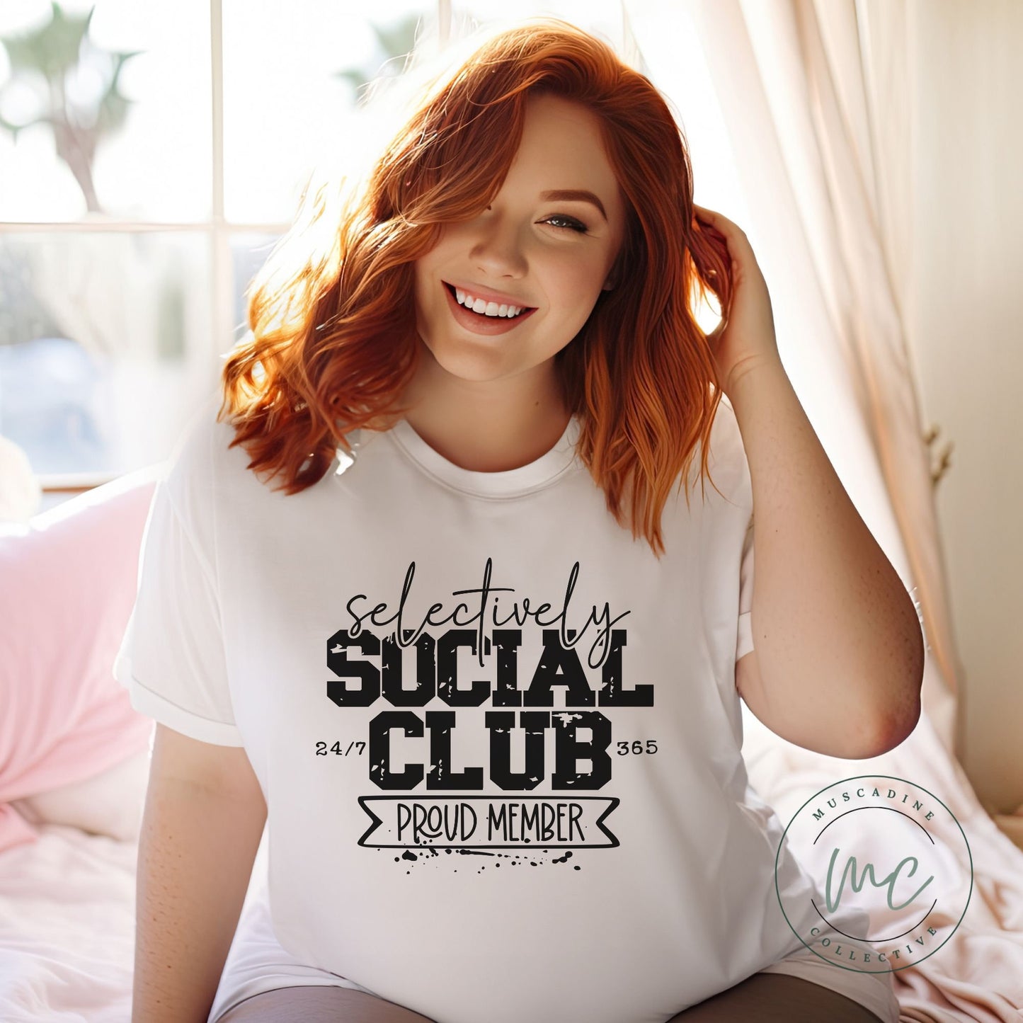 Selectively Social Club tshirt,Mothers Day Gift For Mom,Birthday Gift For Mom,Snarky, Friends Shirts Funny,Besties Shirts,Friendship Gifts