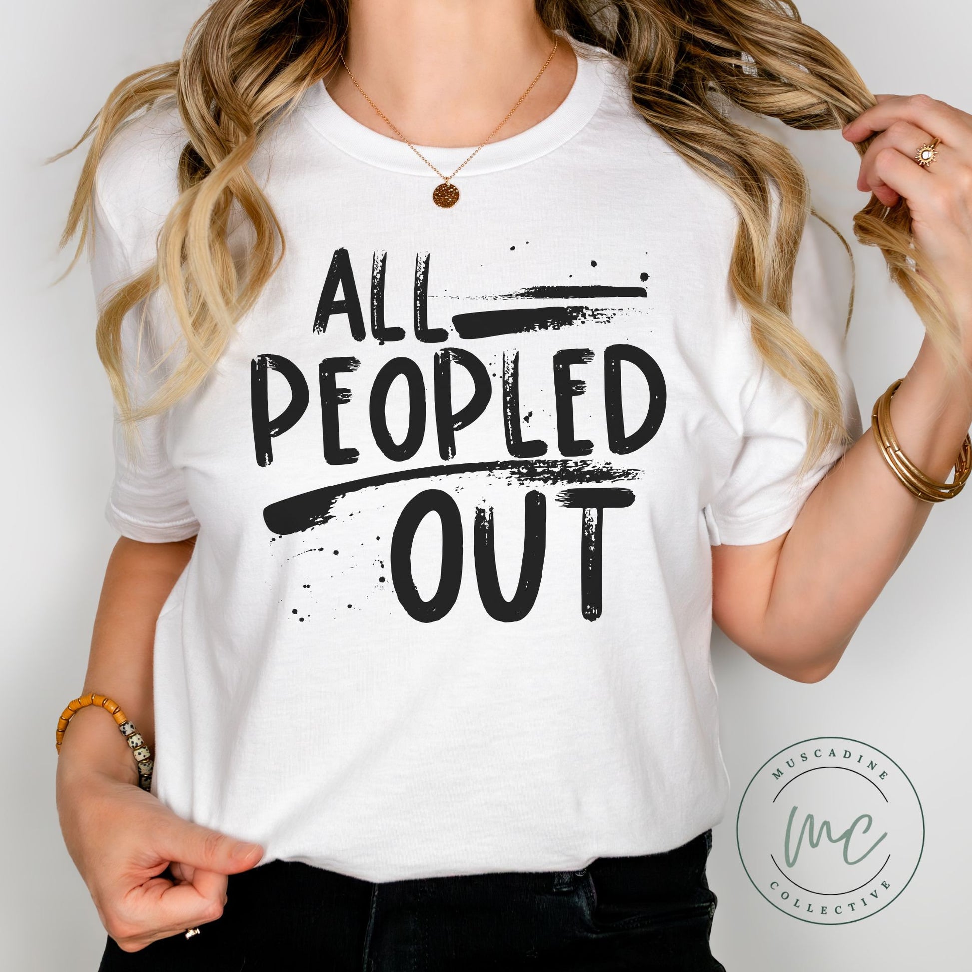 All Peopled Out Tshirt, Funny Shirt Women, Snarky tee, Trendy Shirt, Introvert Shirt, Sarcasm Shirt, Gift For Introvert, Humor Shirt