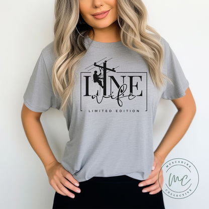 Line Wife Tshirt, Linemans Wife, Christian Wife, Journeyman Lineman Wife, Lineman Gifts, Blue Collar Wife, Graphic Tee, Lineman Wife Gifts