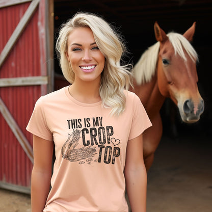 This Is My Crop Top Graphic Tee, Farmer Shirt, Gardening Shirt, Support Local Farmers, Country Tee, Farmer Shirt, Farmers Market Tee