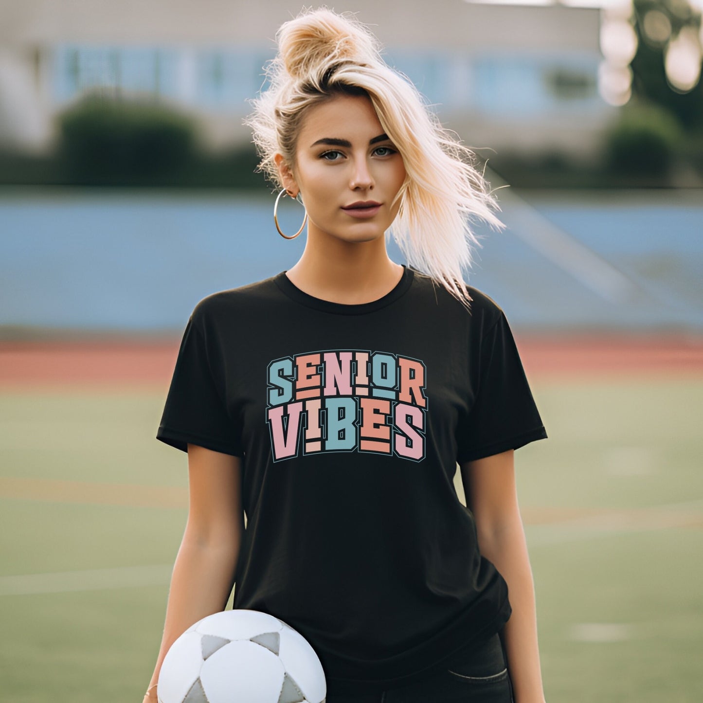 Pastel Senior Vibes T-Shirt, Shirt for Graduation, Senior Class of 2024, Graduation Shirt, High School Shirt, School Outfit, Senior Girl