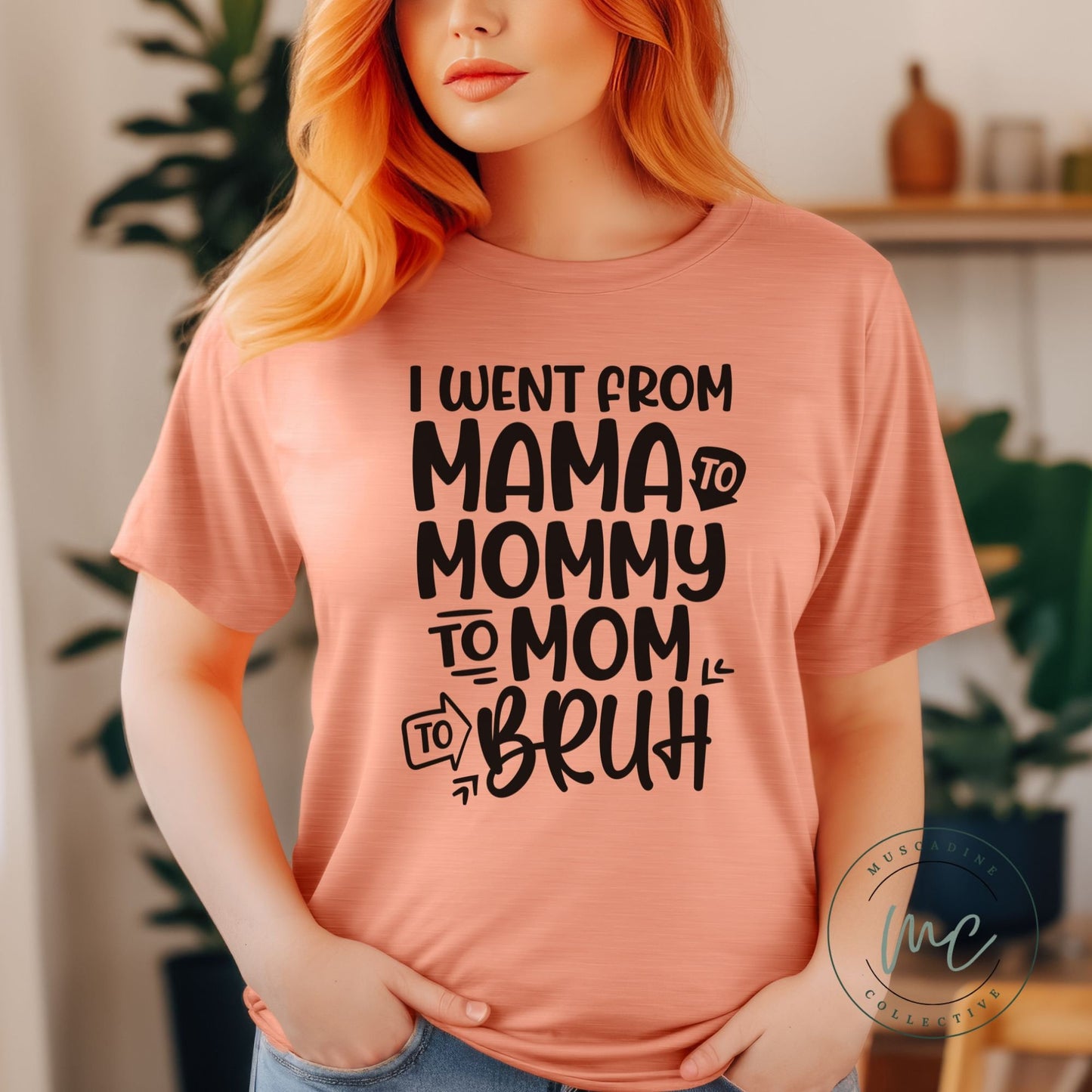 I Went From Mama to Mommy to Mom to Bruh Shirt, Funny Mom Shirt, Mothers Day Gift For Mom, Mom of Teenager, Cute Mama Shirt, Mama Shirt