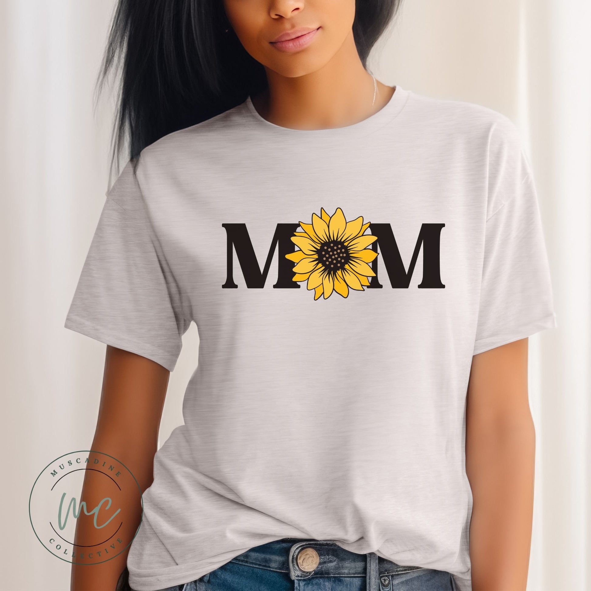 Sunflower Gift For Mom, Mothers Day Gift For Mom, Sunflower Tshirt, Floral Mom Shirt, Baby Shower Gift, Floral Shirt For Mom, New Mom Gift