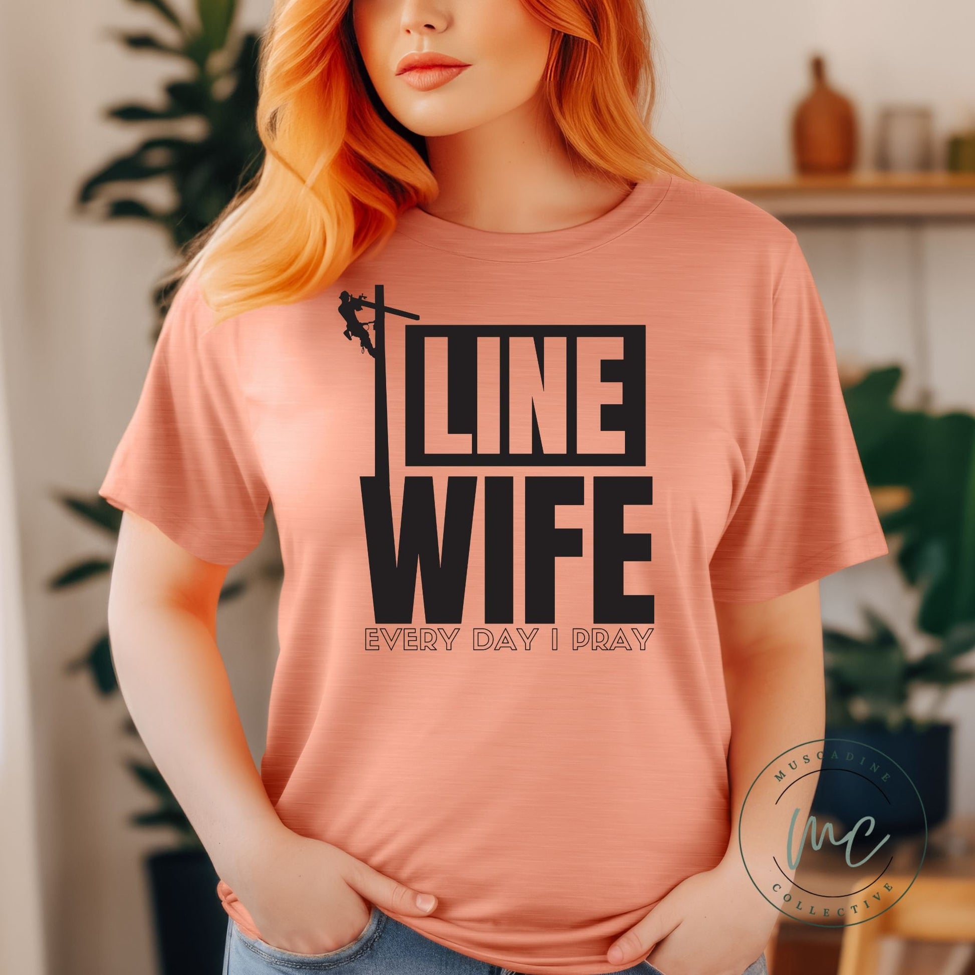 Line Wife Tshirt, Linemans Wife, Christian Wife, Journeyman Lineman Wife, Lineman Gifts, Blue Collar Wife, Graphic Tee, Lineman Wife Gifts