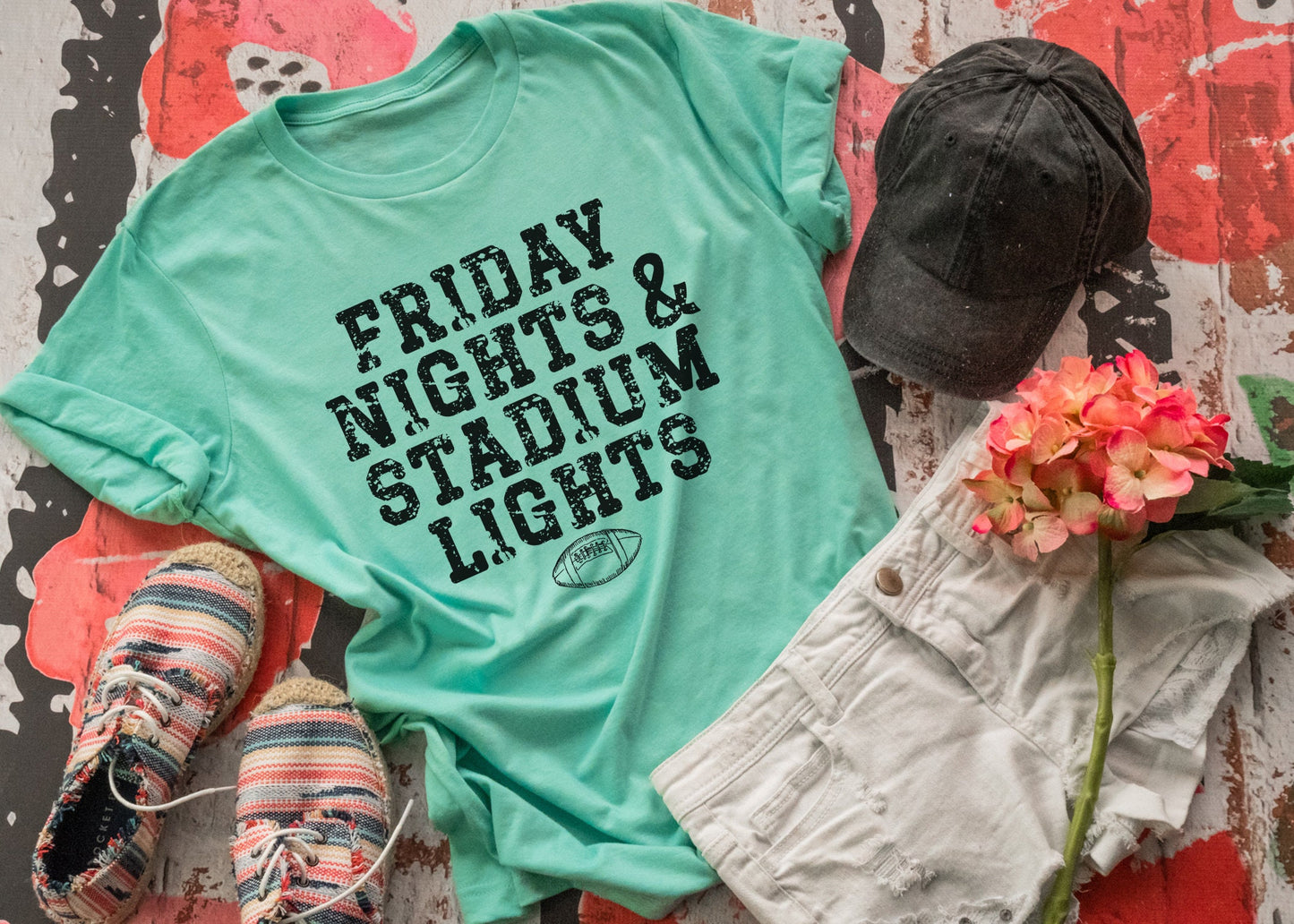 Friday Nights & Stadium Lights Tee, Football Season