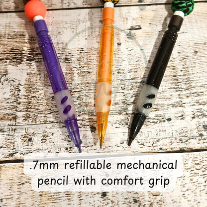 Beaded Halloween Pen, Journaling, Ghost Cow, Cute Pen, Spooky Season, Halloween Spider Web, Spooky Vibes, Scrapbooking, Pencil, Fall Pen