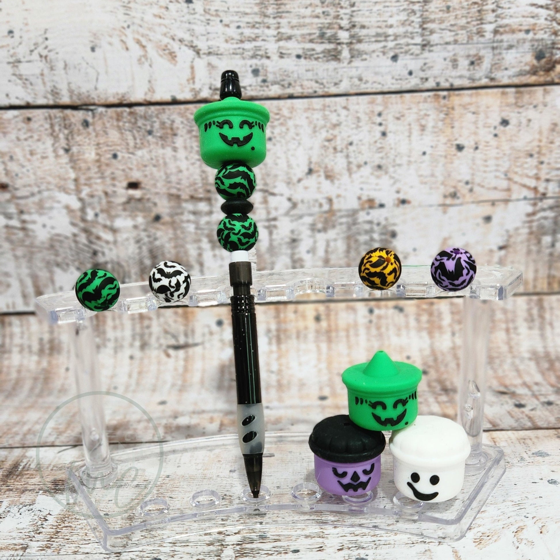 Halloween Pen, Pumpkin Pen, Halloween Pencil, Teacher Gift, Trick or Treat Bucket, Three Sisters, Glow In The Dark Ghost, Refillable Pencil