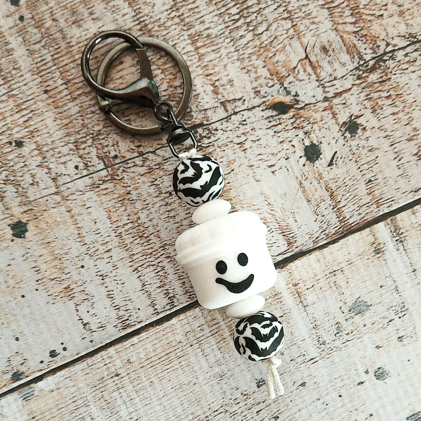 Halloween Trick or Treat Bucket Keychain, Fidget, Silicone Halloween Bucket Spooky Ghost, Pumpkin, Jack-o-lantern, Witch, Boo Bucket