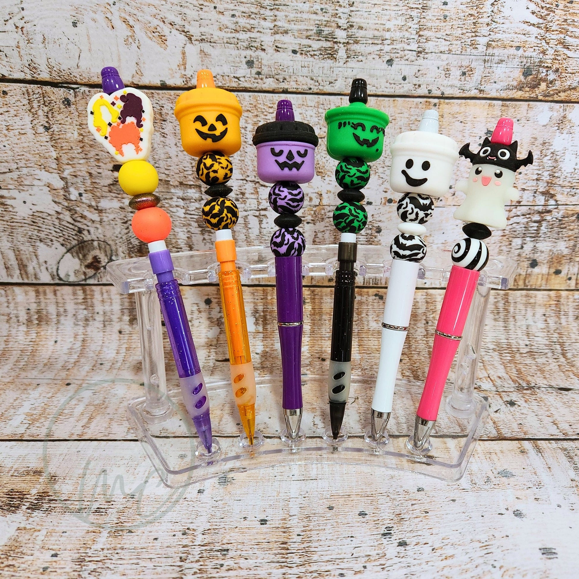 Halloween Pen, Pumpkin Pen, Halloween Pencil, Teacher Gift, Trick or Treat Bucket, Three Sisters, Glow In The Dark Ghost, Refillable Pencil