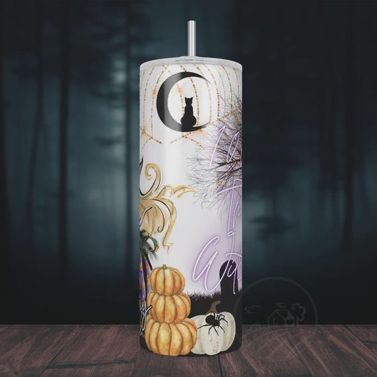 Personalized Tumbler, 20oz Tumbler, 100% That Witch, Halloween Gift, Witchy Gift, Gift For Her, Spooky Gift, Halloween Lover, Spooky Season