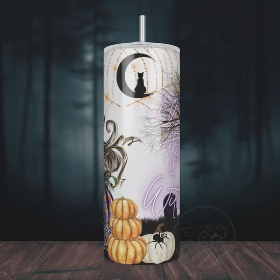 Personalized Tumbler, 20oz Tumbler, 100% That Witch, Halloween Gift, Witchy Gift, Gift For Her, Spooky Gift, Halloween Lover, Spooky Season