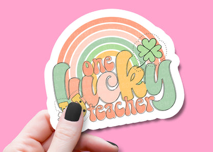 One Lucky Teacher Sticker