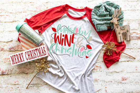 Fueled By Wine and Christmas Raglan