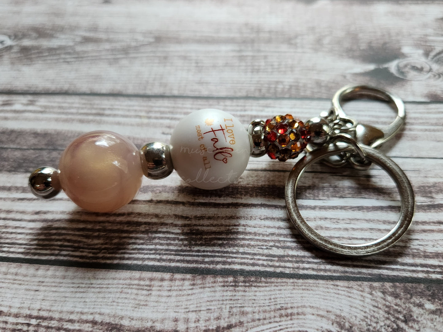 I Love Fall Most Of All Keychain