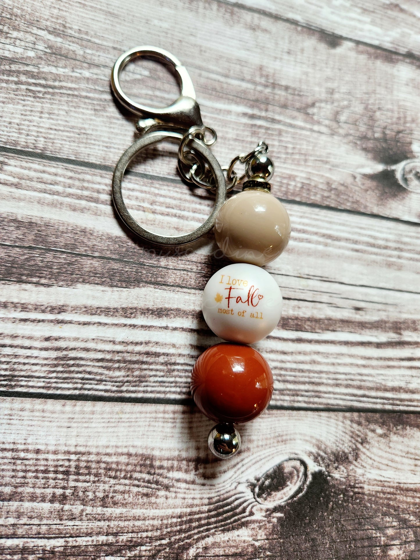 I Love Fall Most Of All Keychain #2