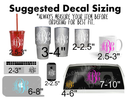 Swirl Apple Decal - Fancy Apple Decal - Fancy Teacher Frame - Fun Teacher Apple- Yeti Decal - Tumbler Decal - Car Decal