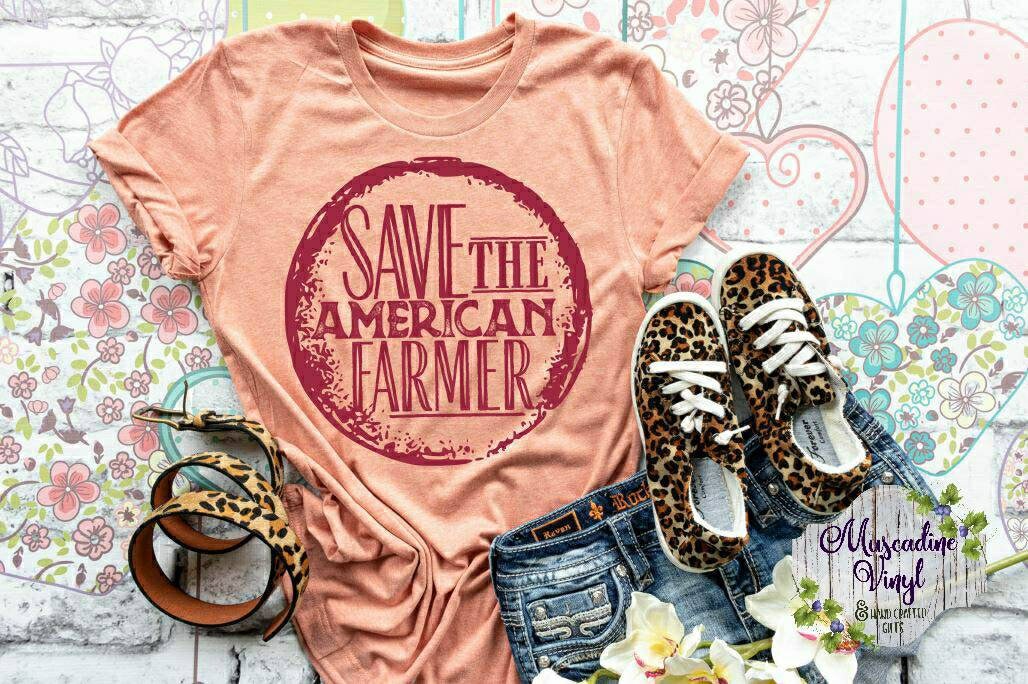 Save The American Farmer Shirt Unisex Fine Jersey Knit