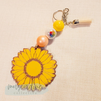 Sunflower Keychain