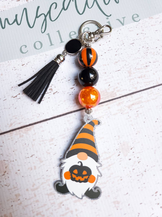 Halloween Gnome Keychain