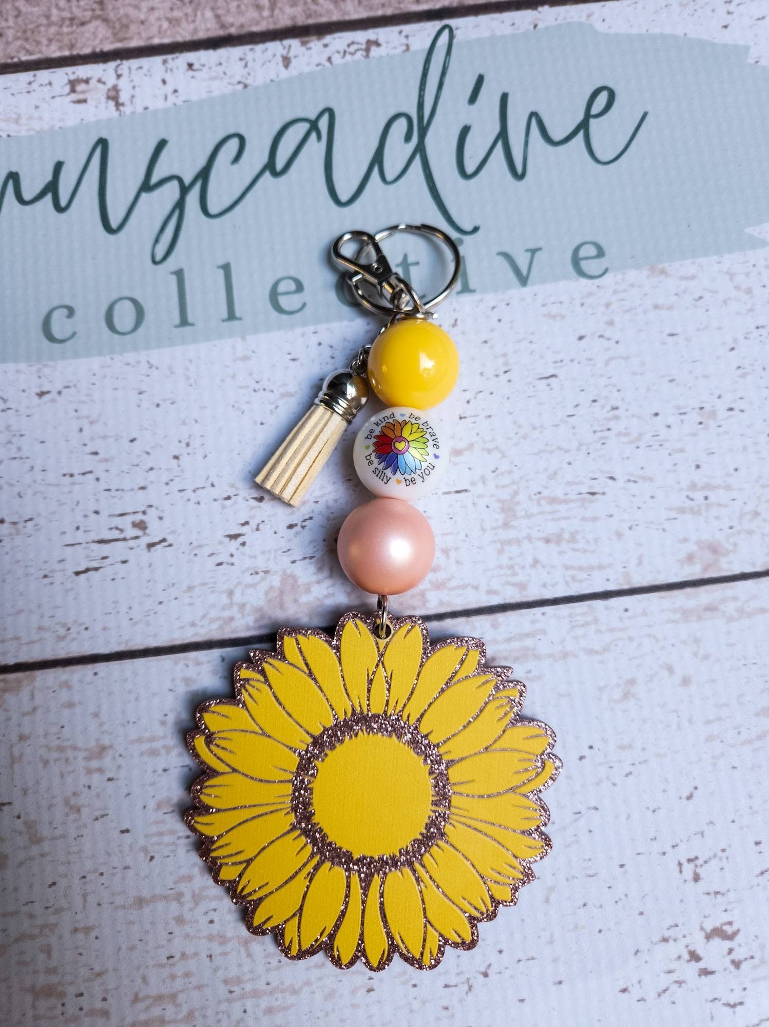 Sunflower Keychain