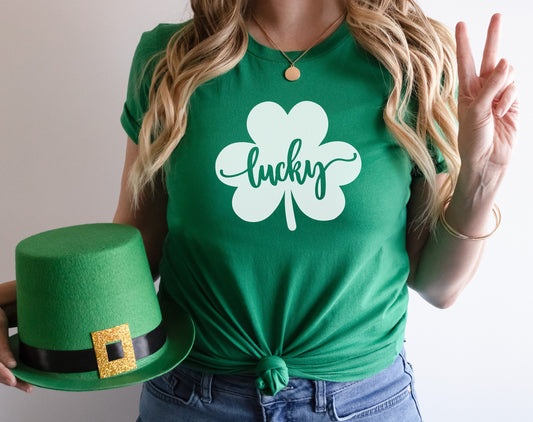 St Patrick's Day Shirt, Lucky Shamrock Shirt, Irish Gifts For Women, Four Leaf Clover, Youth St Patty's, Youth Shirt, Toddler Clothes, Kelly