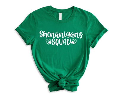 St Patrick&#39;s Day Shirt, Shenanigans Squad Shirt, Gifts For Women, Youth Shirt, Lucky Shamrock, Youth St Patty&#39;s, Toddler Clothes, Bridesmaid