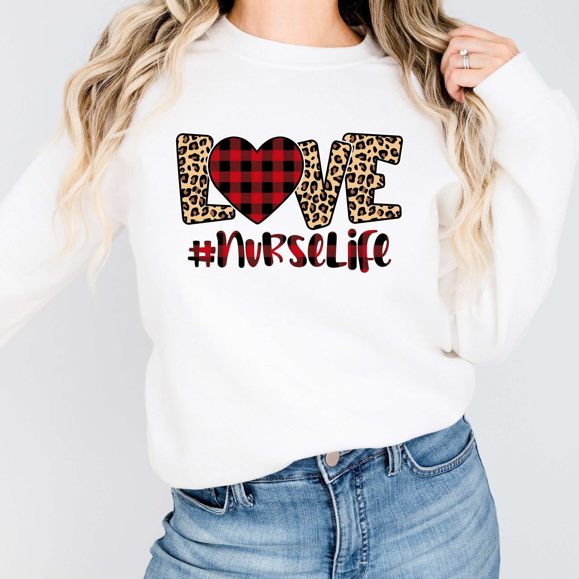 Nurse Valentine Shirt, Love Shirt Valentine, Valentines Day Shirt, Valentine Sweatshirt For Women, Nurselife, Cozy Sweatshirt For Women