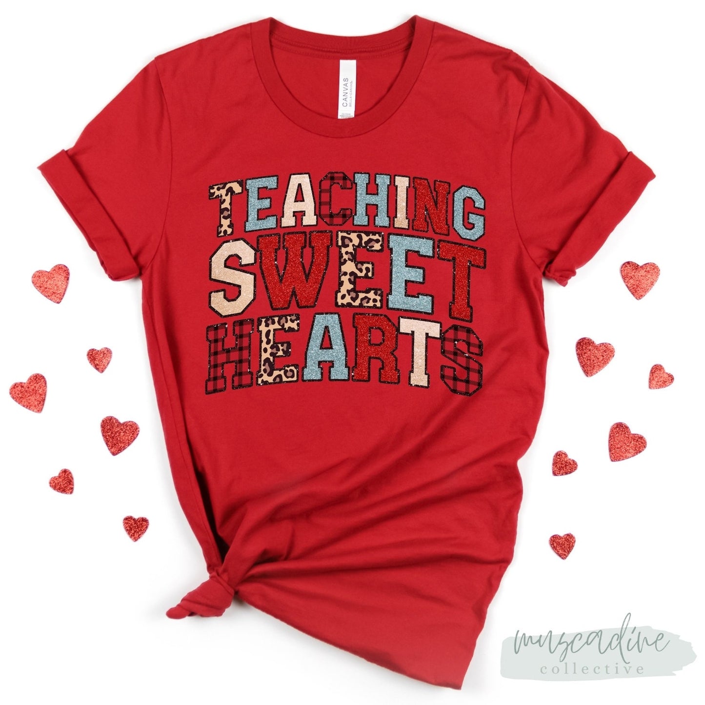 Teaching SweetHearts Teacher Shirt, Valentine Shirt For Teacher, Cute Teacher Tee, Valentine Teacher Gift, Teacher Valentines Day Shirt