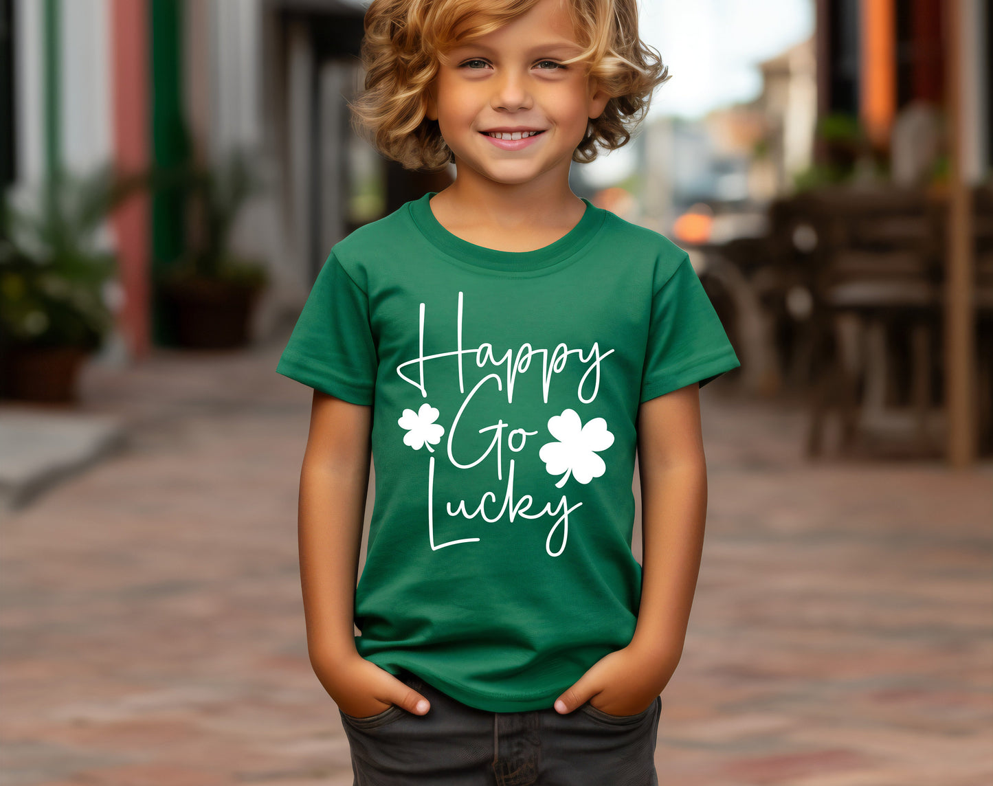 St Patrick's Day Shirt, Irish Shirt, Happy Go Lucky Tee, Irish Gifts For Women, Youth Shirt, Lucky Shamrock, Shamrock Tee, Youth St Patty's