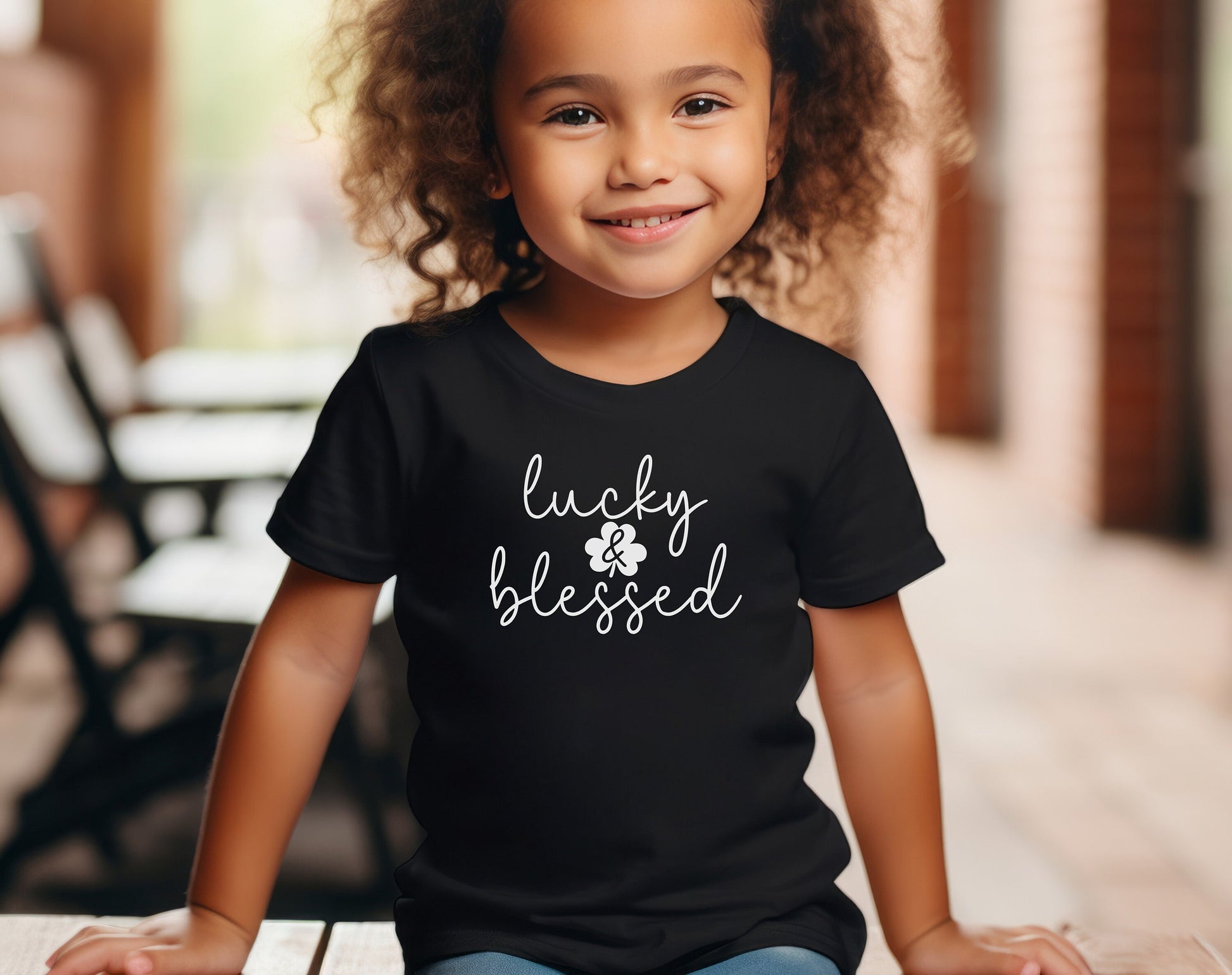 St Patrick's Day Shirt, Lucky & Blessed Shirt, Irish Gifts For Women, Lucky Shamrock, Youth St Patty's, Youth Shirt, Toddler Clothes, Kelly