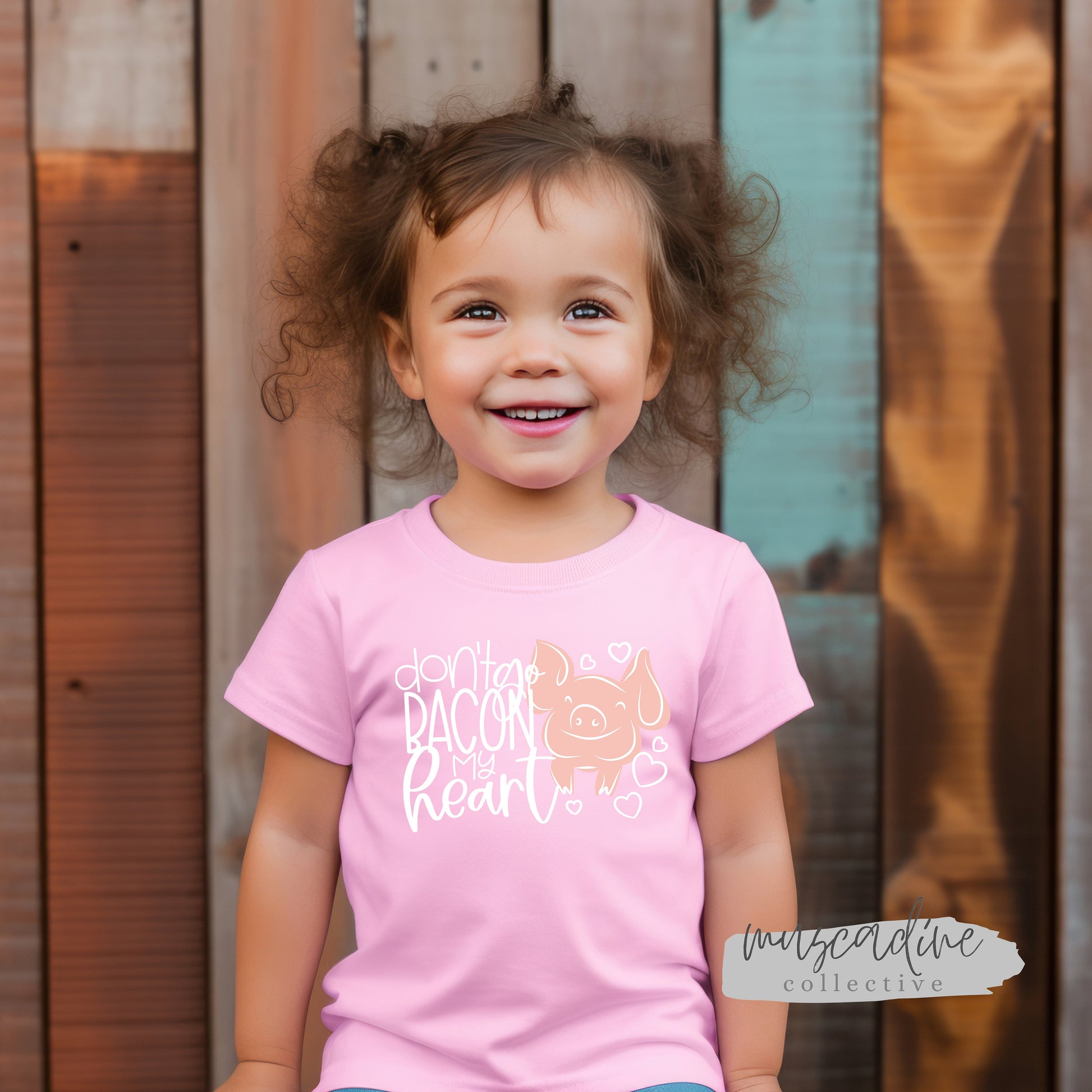 Don't Go Bacon My Heart, Girl Valentine Shirt, Boy Valentine Shirt, Cute Valentine Shirt For Kids, Cute Pig Shirt, Funny tshirt for kids